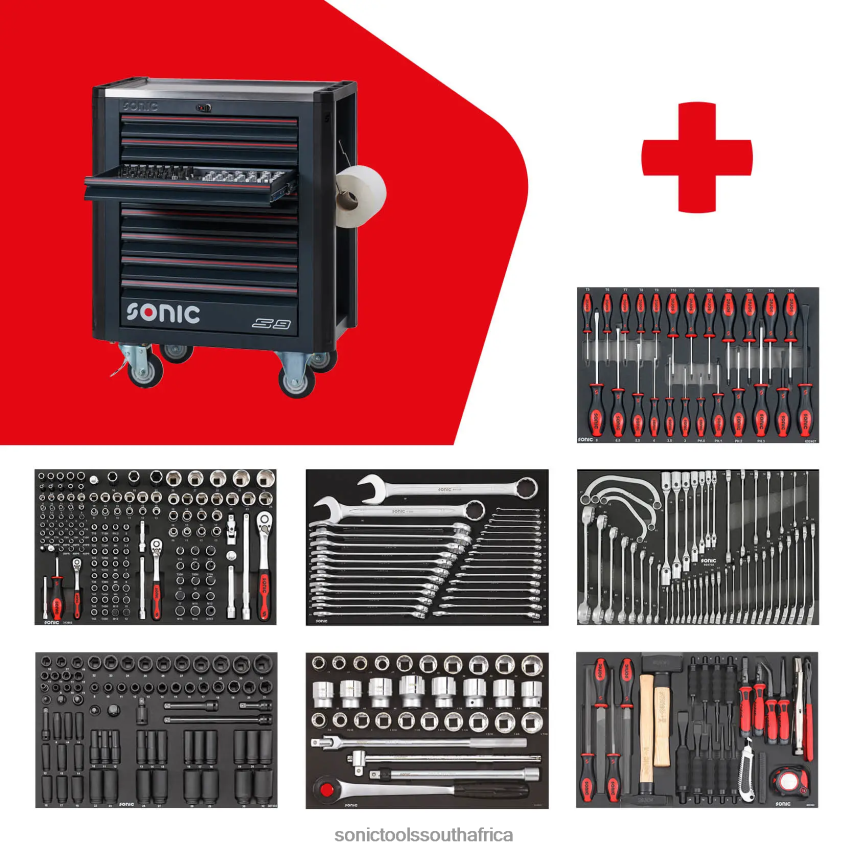 Latest ZA Sonic Filled Toolbox Next S9 368-Pcs FBR4D17