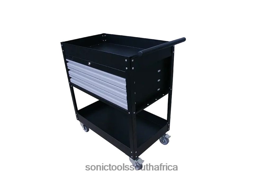 Reliable ZA Sonic Service Cart 3 Drawers Black FBR4D192