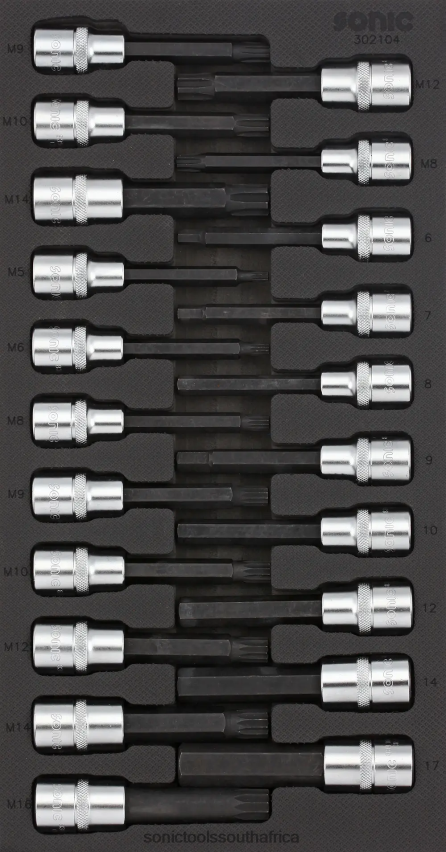 Classic ZA Sonic Bit Socket Set 1/2" Sfs 1/3 21-Pcs FBR4D214