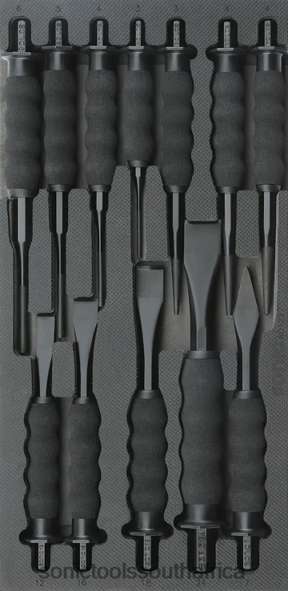 Latest ZA Sonic Gripped Chisel & Punch Set Sfs 1/3 12-Pcs FBR4D811