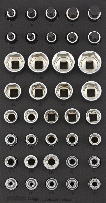 Practical ZA Sonic Bit Socket Set 1/2" Sfs 1/3 38-Pcs FBR4D215