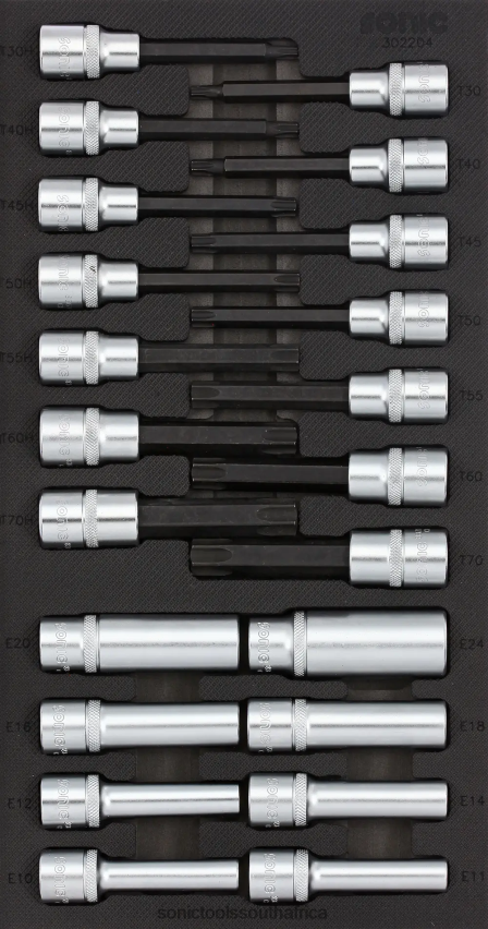 Reliable ZA Sonic Socket & Socketbit Set 1/2" Sfs 1/3 22-Pcs FBR4D830