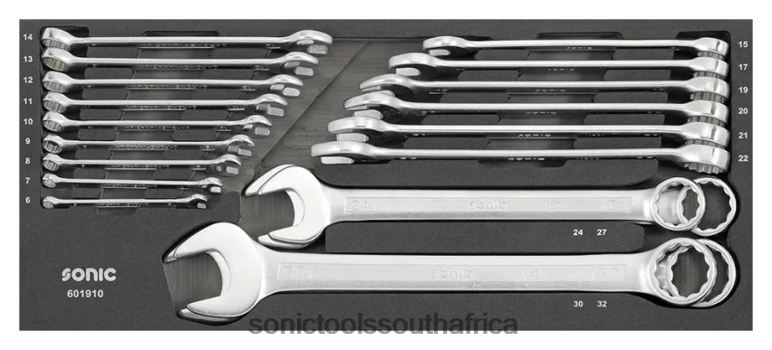 Practical ZA Sonic Combination Wrench Set Toolbox 4730434 19-Pcs (Motorcycle) FBR4D195