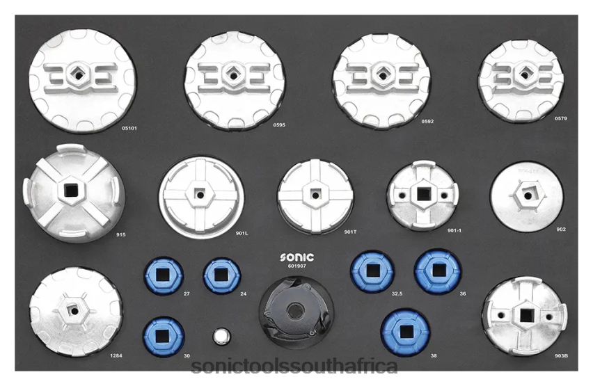 Latest ZA Sonic 19Pcs Aluminum Oil Filter Cup Wrench Set Sfs FBR4D221