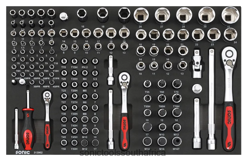Latest ZA Sonic Bit Socket Set 1/4" 3/8" & 1/2" Sfs 139-Pcs FBR4D225