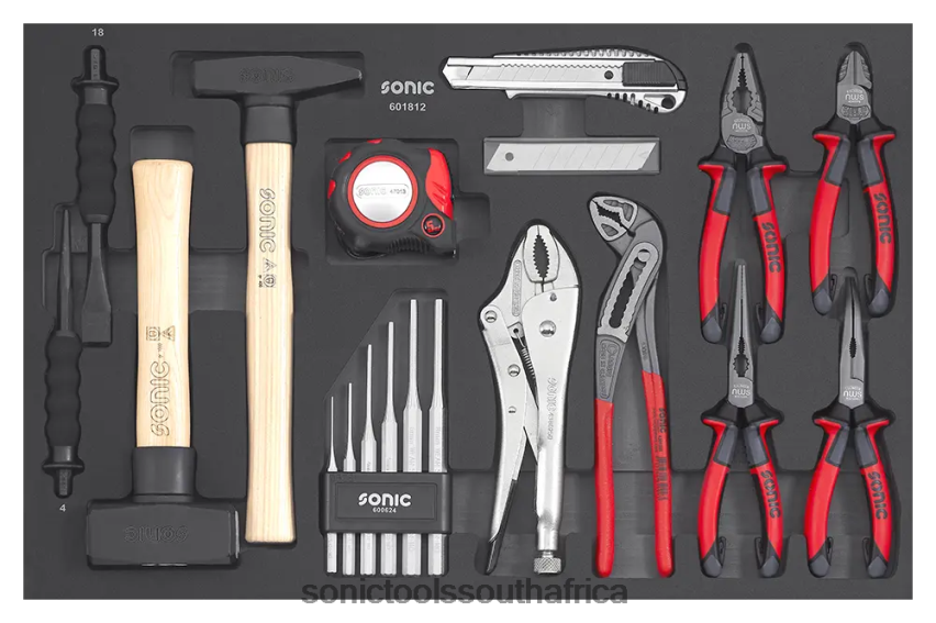 Latest ZA Sonic Eva 18Pc Chisel&Pliers&Hammer FBR4D855