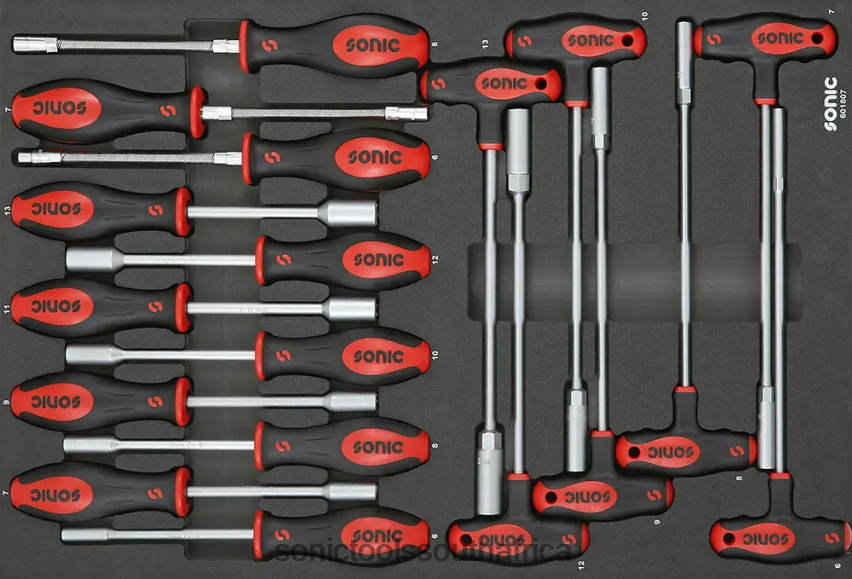 Latest ZA Sonic Socket Screwdriver Hex & Grips Key Set Sfs 18-Pcs FBR4D887