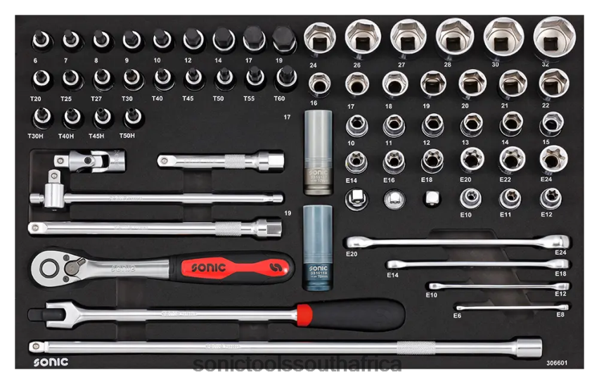 Practical ZA Sonic Combination Set 1/2" Sfs 66-Pcs FBR4D841