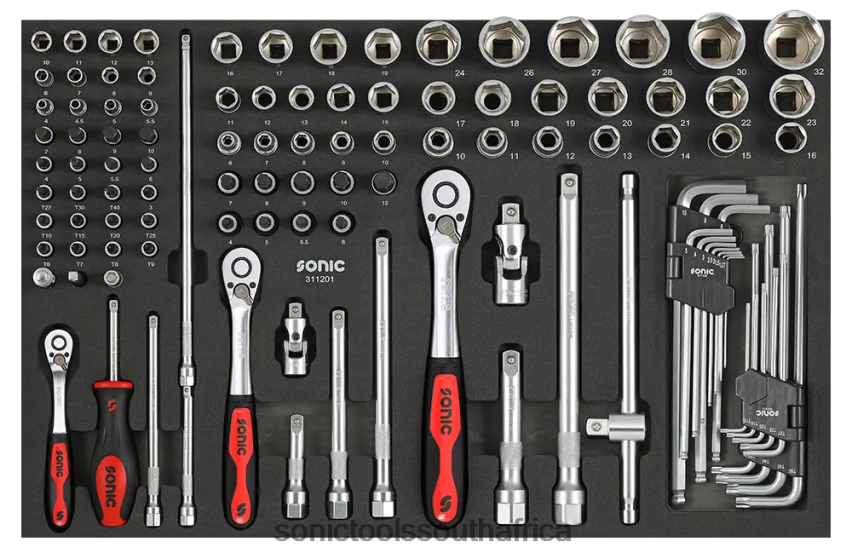 Reliable ZA Sonic Bit Socket Set 1/4" 3/8" & 1/2" Sfs 112-Pcs FBR4D224