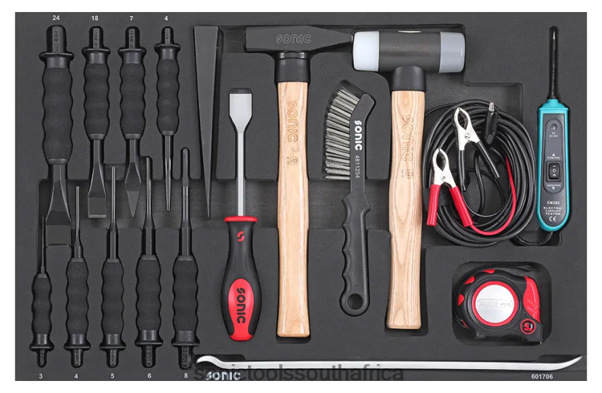 Reliable ZA Sonic Chisel & Hammer Set Sfs 17-Pcs FBR4D228