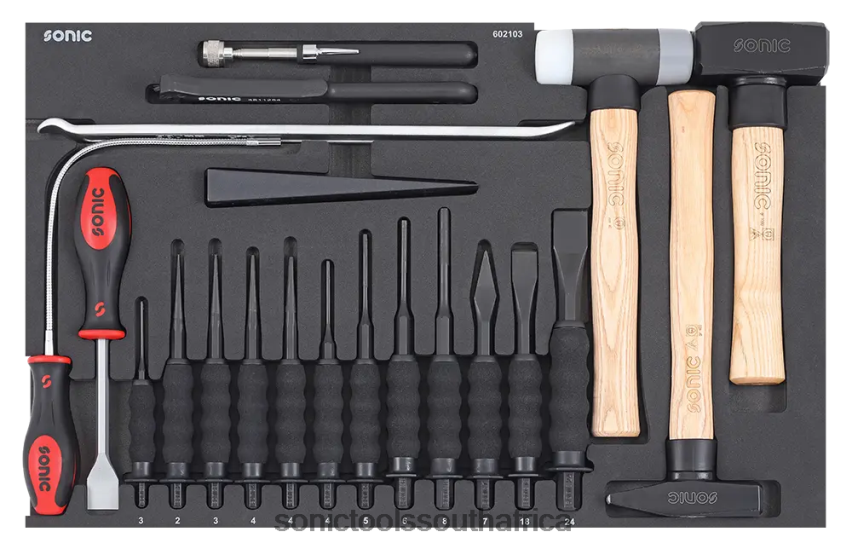 Reliable ZA Sonic Chisel & Hammer Set Sfs 21-Pcs FBR4D232