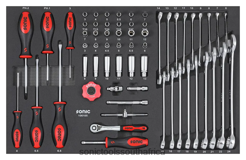 Reliable ZA Sonic Combination 1/4" Screwdriver And Wrench Set Sfs 61-Pcs FBR4D838