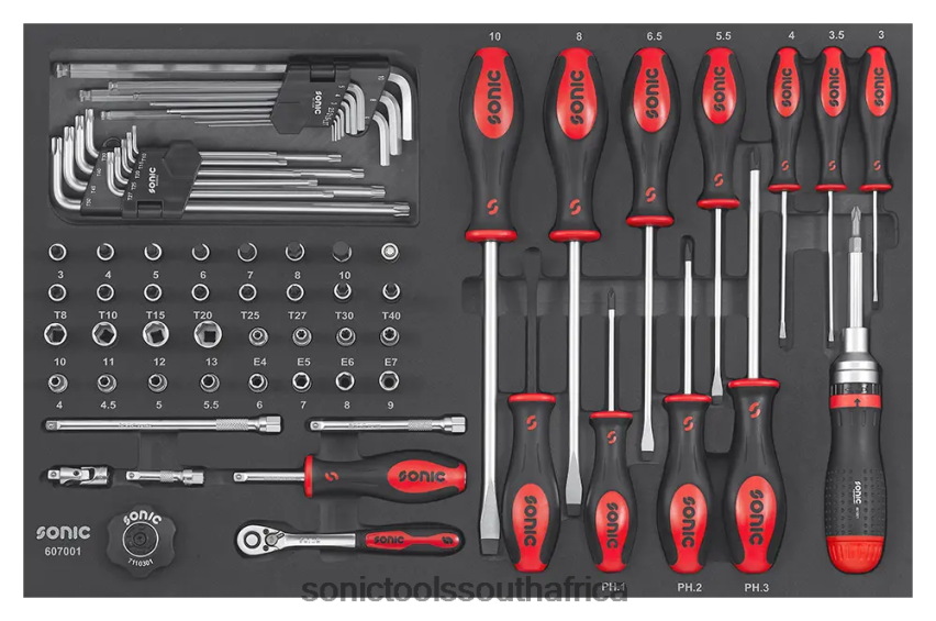 Reliable ZA Sonic Eva 70Pc 1/4" Screwdriver Set (S) FBR4D862