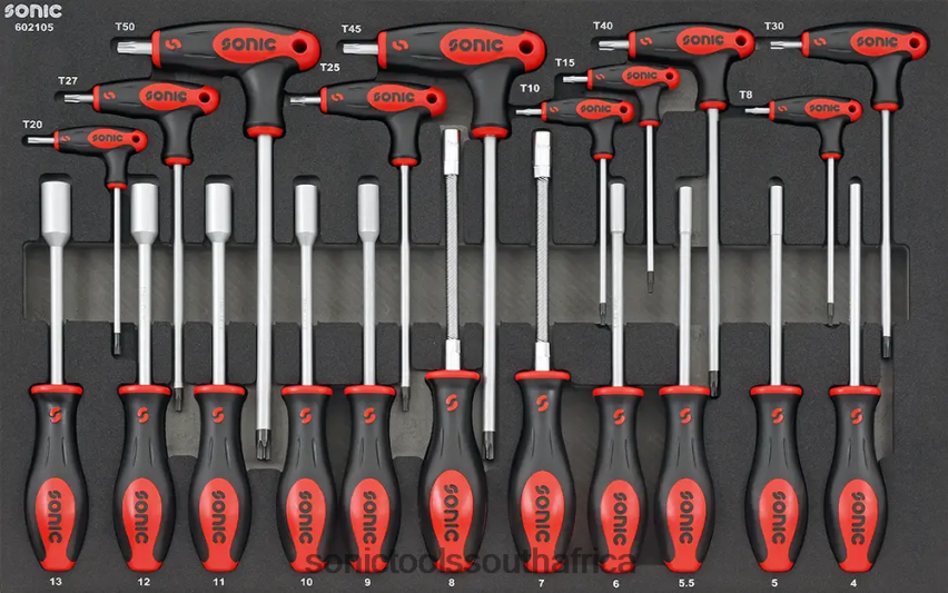 Reliable ZA Sonic Socket Screwdriver Hex & Grip Key Set Sfs 21-Pcs FBR4D886