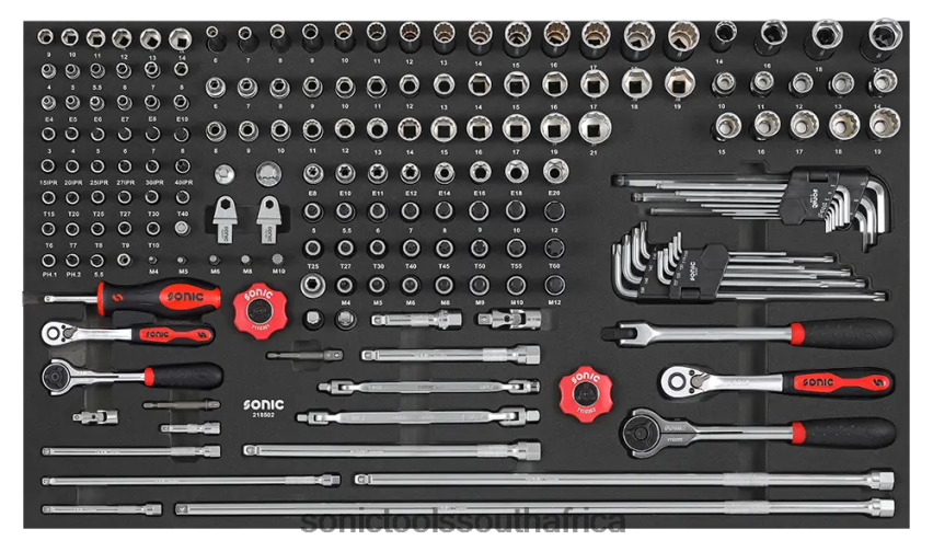 Latest ZA Sonic Socket Combinaton Set 1/4" And 3/8" Sfs 185-Pcs FBR4D915
