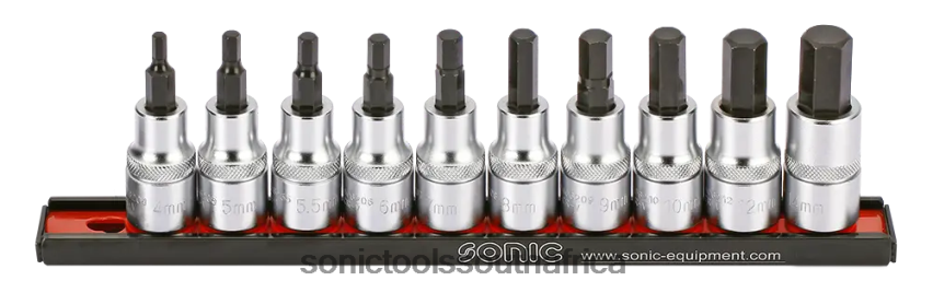 Latest ZA Sonic Bit Socket Hex Set On Rail 1/2" 10-Pcs FBR4D365