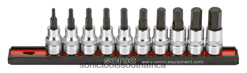 Latest ZA Sonic Bit Socket Set 3/8" Hex On Rail 10-Pcs FBR4D377