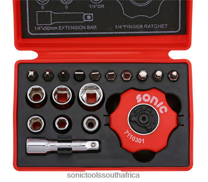 Classic ZA Sonic Disc Ratchet Set 1/4" 19-Pcs FBR4D330