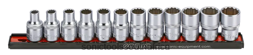 Reliable ZA Sonic Socket 1/2" 12 Pt. Set On Rail 12Pt.Cs FBR4D938