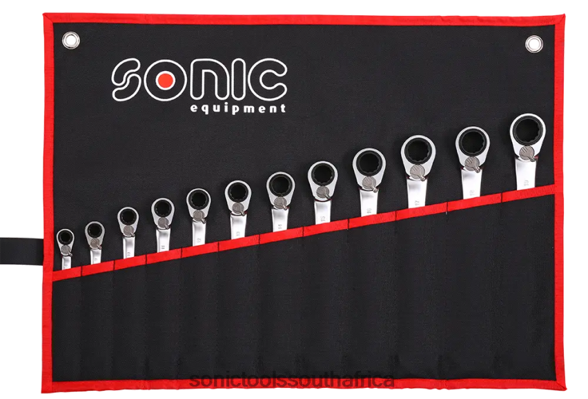 Classic ZA Sonic Reversible Ratcheting Wrench 12Pt.In Pouch 12-Pcs FBR4D346