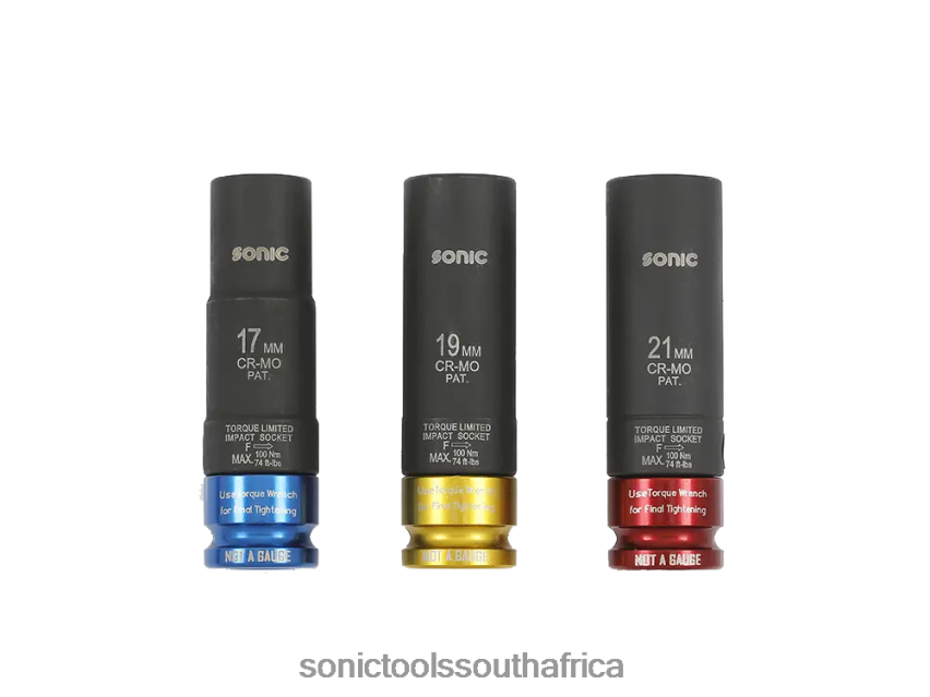 Classic ZA Sonic Torque Impact Socket Set 1/2" 3-Pcs FBR4D594