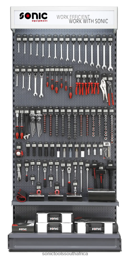 Practical ZA Sonic Wall Display 1 Meter With 94 Items (Tools Only) FBR4D443