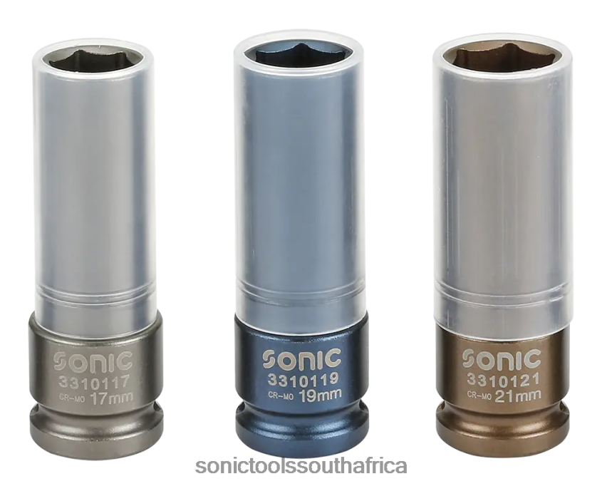 Practical ZA Sonic Wheel Socket Set 1/2" 3-Pcs FBR4D703